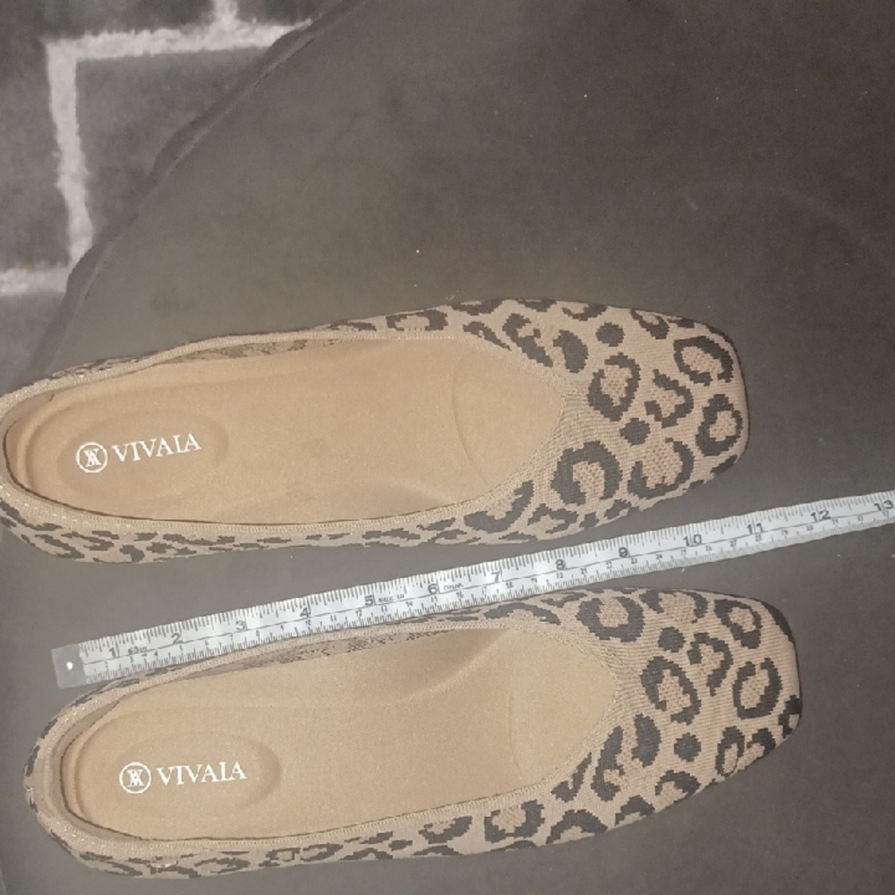 Women's Leopard Print New VIVAIA Flats. 41.5 In EU 10.5 USA according Chart